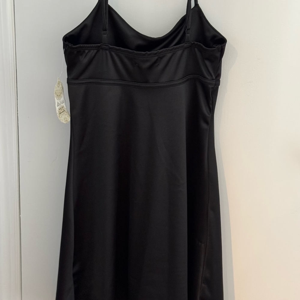 Gorgeous satin-sheen Little Black Dress
